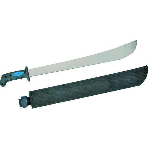 22 in Blade, 27-1/2 in OAL, 22 in Blade, High Carbon Steel Blade, Rubber Handle