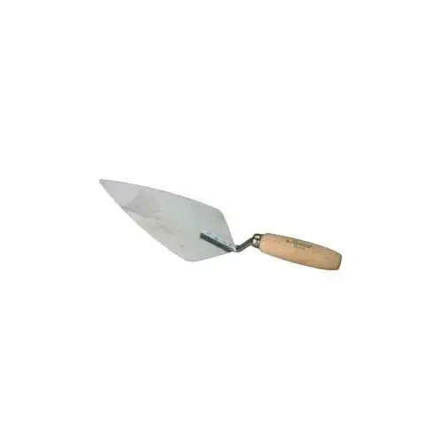 Pointing Trowel, 7 in L Blade, 3-3/4 in W Blade, Galvanized Steel Blade, Hardwood Handle