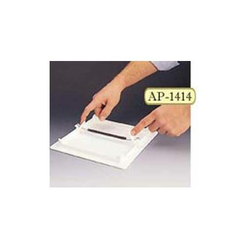 Access Panel, 8 in L, 8 in W, Polystyrene, White