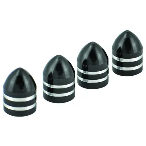 22-5-60173-8 Valve Cap, Aluminum Black - pack of 4