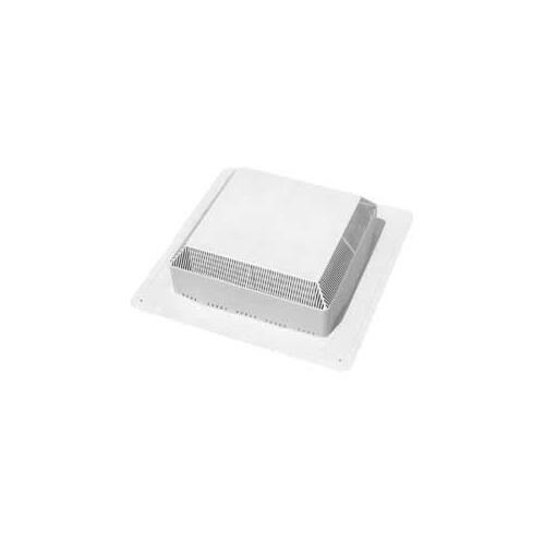 Roof Vent, 18-23/64 in OAW, 50 sq-in Net Free Ventilating Area, Polypropylene, Gray
