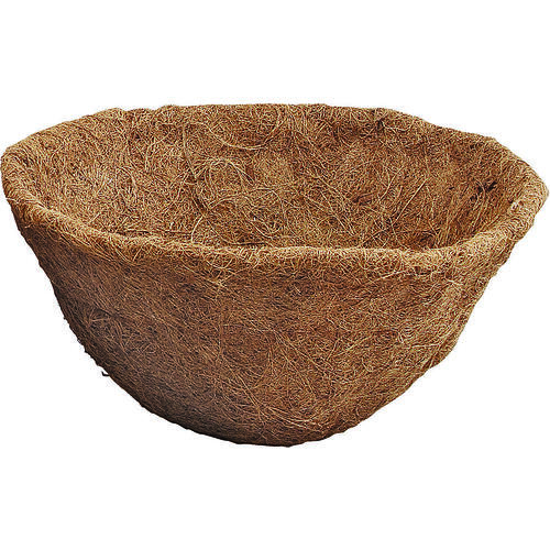 Planter Liner, 12 in Dia, 6.5 H, Round, Natural Coconut, Brown - pack of 10