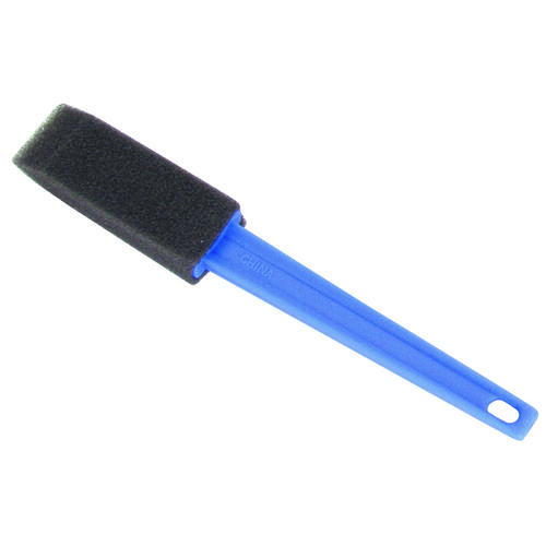 Paint Brush, 1 W in Brush, Foam Brush, Plastic Handle