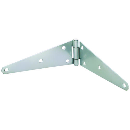 Strap Hinge, 3.2 mm Thick Leaf, Steel, 180 Range of Motion, Screw Mount Mounting Zinc Plated