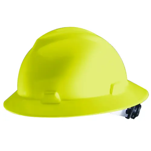 SWX00359 Hard Hat, 4-Point Textile Suspension, HDPE Shell, Yellow, Class: E