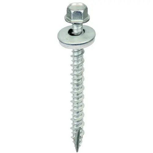 Screw, #9 Thread, High-Low, Twin Lead Thread, Hex Drive, Self-Tapping, Type 17 Point