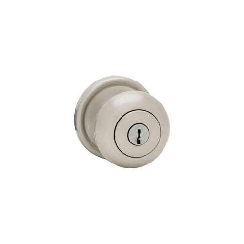 Signature Series Keyed Entry Knob, Satin Nickel - pack of 3