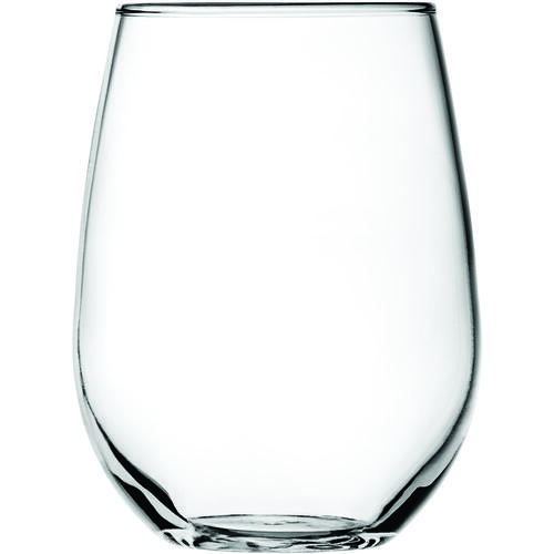 ONEIDA 95141L20 Vienna Series 95141AHG17 Stemless Wine Glass, 15 oz Capacity, Glass, White, Dishwasher Safe: Yes - pack of 4