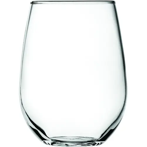 Vienna Series 95141AHG17 Stemless Wine Glass, 15 oz Capacity, Glass, White, Dishwasher Safe: Yes - pack of 12