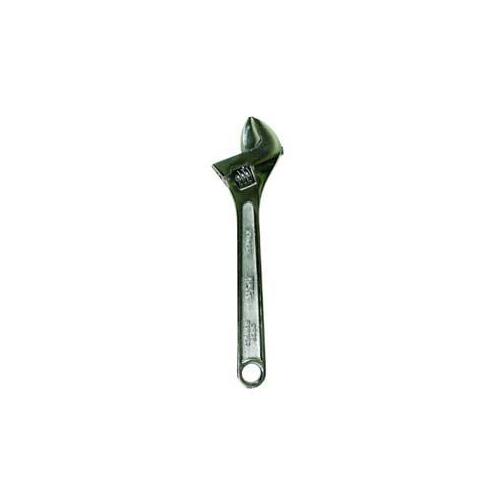 Adjustable Wrench, 15 in OAL, 13/16 in Jaw, Carbon Steel, Chrome