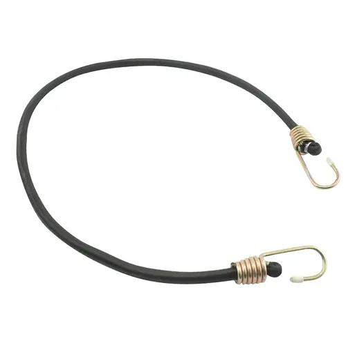 Erickson 06806 Bungee Cord, 10 mm Dia, 48 in L, Black, Hook End