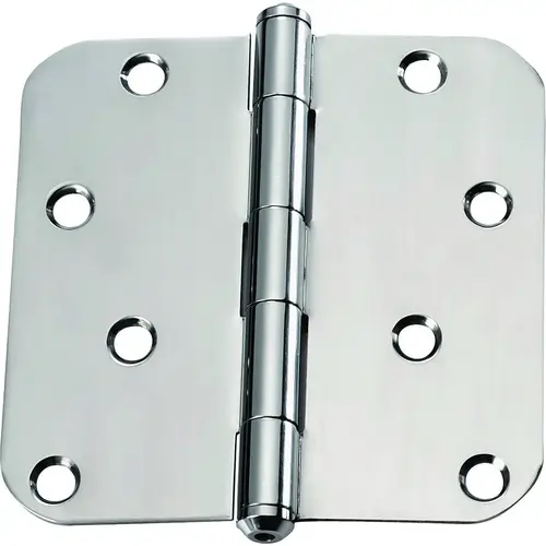 Door Hinge, Stainless Steel, Stainless Steel, Loose Pin, 180 deg Range of Motion, Screw Mounting Mirror Polished