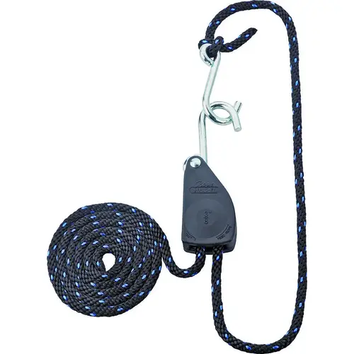 Rope Ratchet, Polypropylene/Steel, Black/Blue