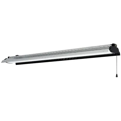 Shop Light, 120 V, 40 W, 2-Lamp, LED Lamp, 4153 Lumens Lumens, 4000 K Color Temp, Steel Fixture Black/Chrome