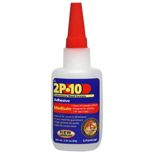 Adhesive Refill, Liquid, Pungent, Transparent, 2.25 oz Bottle