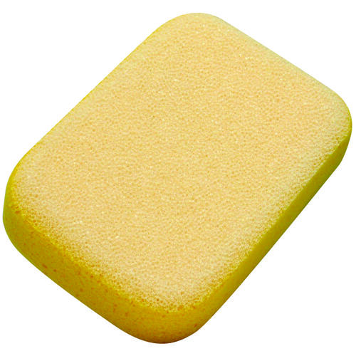 Double-Textured Scrubbing Sponge, 7 in L, 5 in W, Yellow