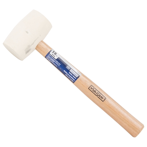 Mallet, 16 oz Head, Double-Faced Head, Rubber Head, 13-1/2 in OAL