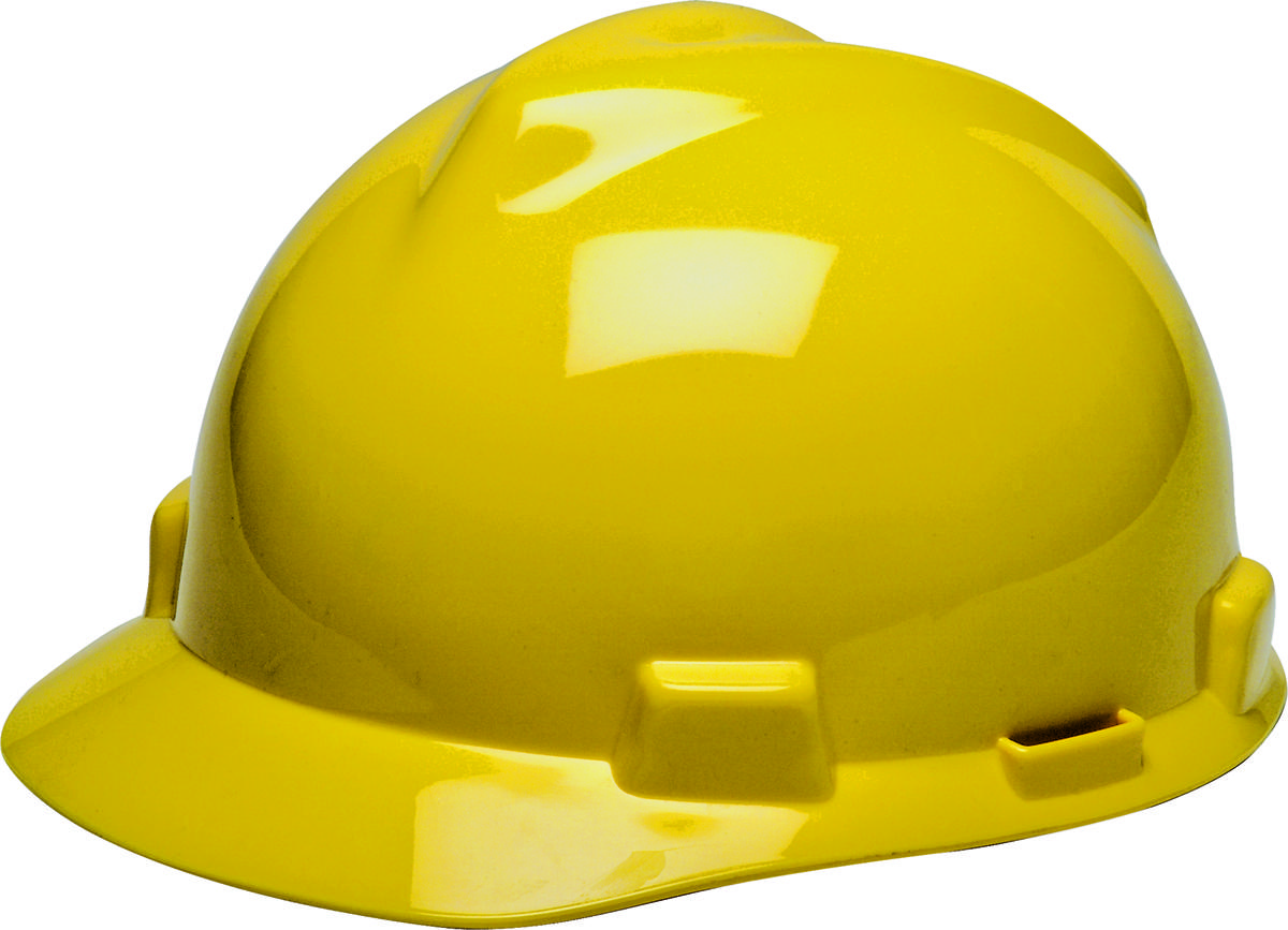 Safety Works SWX00347-01 SWX00347 Hard Hat, 4-Point Textile Suspension, HDPE Shell, Yellow, Class: E