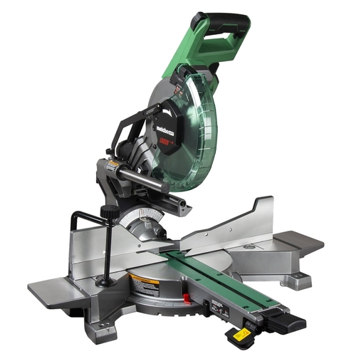 Metabo HPT C10FSHCTM Dual Bevel Compound Corded Miter Saw, 10 in Dia Blade, 3200 rpm Speed, 48 deg Max Bevel Angle