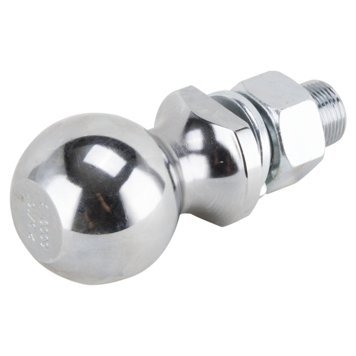 Hitch Ball, 2-5/16 in Dia Ball, 1 in Dia Shank, 6,000 lb Gross Towing Chrome