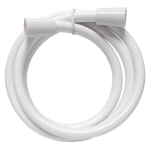 Replacement Shower Hose, 60 in L Hose, Vinyl White