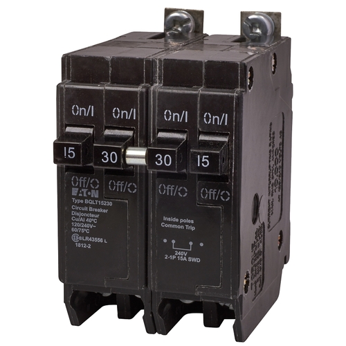Replacement Classic Circuit Breaker, Quad Type BQL, 15 to 30 A, 4 -Pole, 120/240 VAC