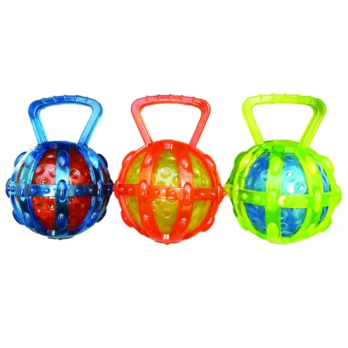 Chomper TPR Cage with Transparent Ball Dog Toy