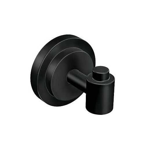 Iso Single Robe Hook Matte Black Finish