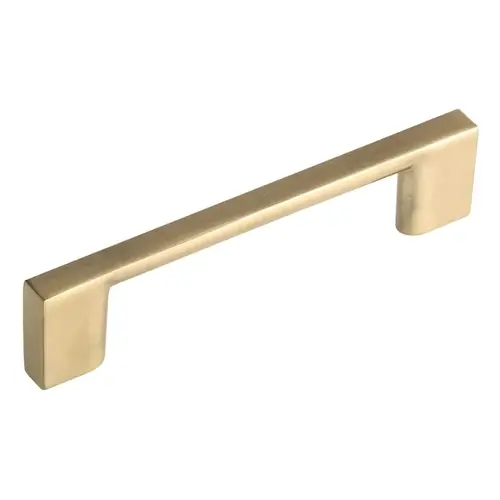 Cabinet Pull, 4-7/16 in L Handle, 11/32 in H Handle, 1-3/32 in Projection, Metal Champagne Bronze