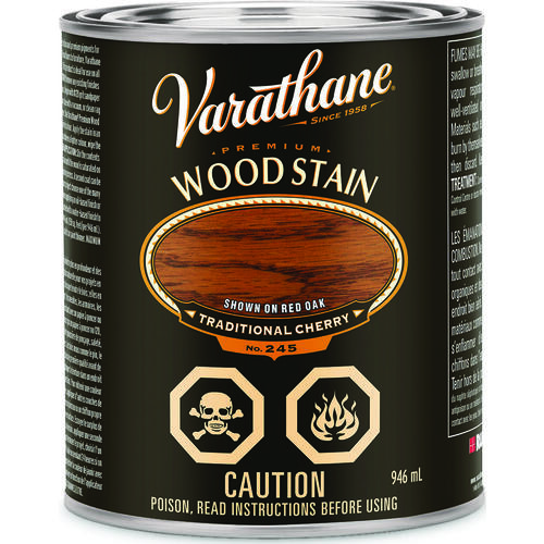 Varathane Y215320H Wood Stain, Traditional Cherry, Liquid, 946 mL