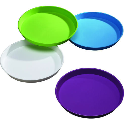 Arrow Plastic 00198-XCP12 Round Serving Tray, Round, Plastic, Assorted, 15-3/4 in Dia - pack of 12