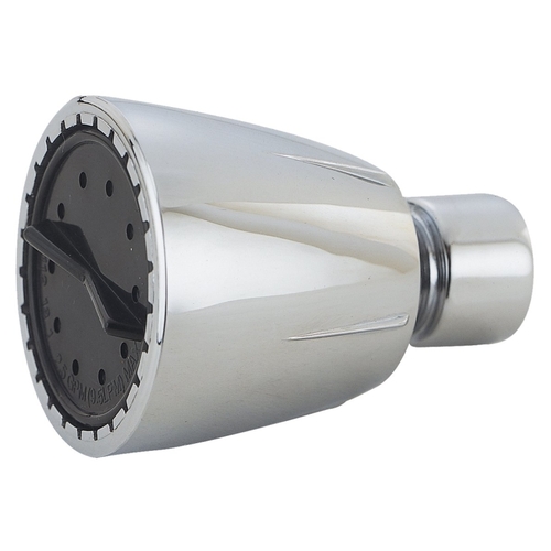 Shower Head, 1.75 gpm, 1/2-14 NPT Connection, Threaded, 1-Spray Function, Plastic, Chrome