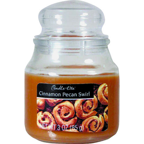 3827549 Jar Candle, Cinnamon Pecan Swirl Fragrance, Caramel Brown Candle - pack of 6
