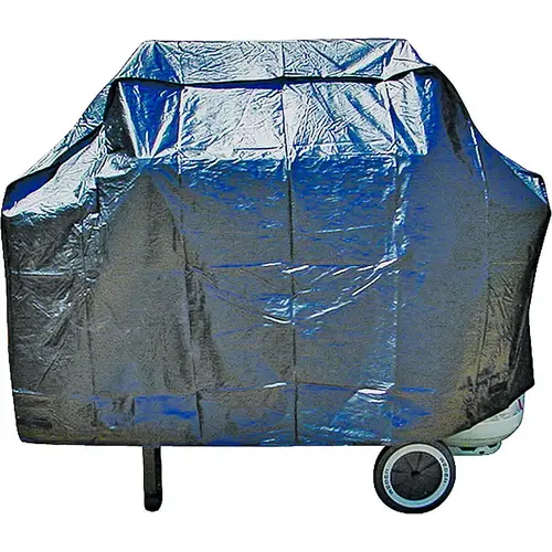 Grill Cover, 20 in W, 34 in H, Vinyl, Black