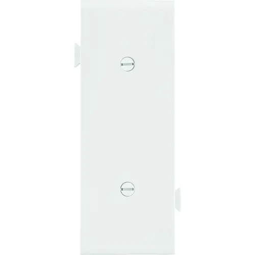 Wallplate, 1.9 in L, 4.84 in W, 0.23 in Thick, 1 -Gang, Polycarbonate, White