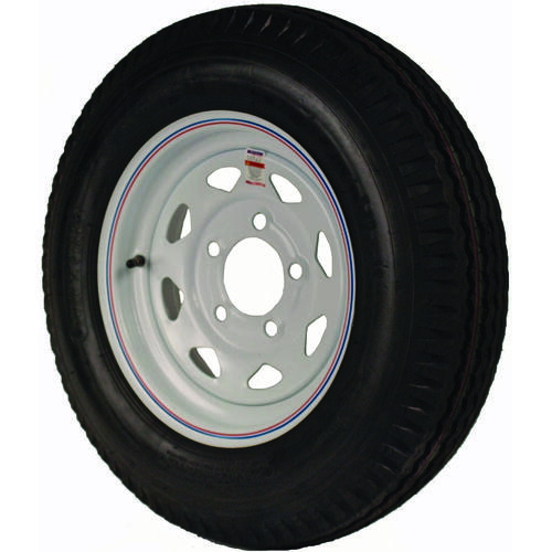 Martin Wheel DM452C-5C-I DM452C-5I Trailer Tire, 1045 lb Withstand, 4-1/2 in Dia Bolt Circle, Rubber