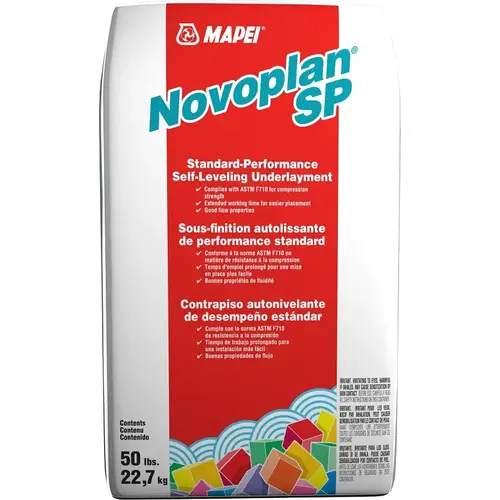 Novoplan SP Underlayment, Calcium Aluminate, Gray