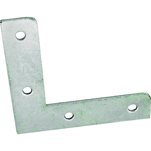 Corner Brace, 1-1/2 in L, 1-1/2 in W, 3/8 in H, Steel, Zinc-Plated, 1.6 mm Thick Material - pack of 4