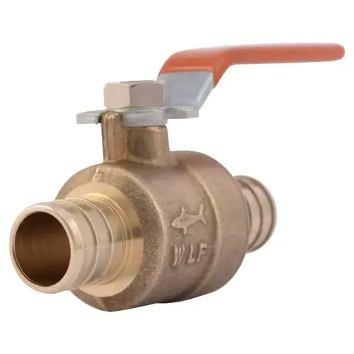 Ball Valve, 3/4 in Connection, Barb, 80 to 160 psi Pressure, Lever Actuator, Brass Body