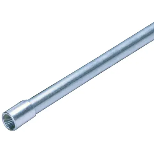 Rigid Conduit, 1-1/4 in, 10 ft L, Steel, Galvanized