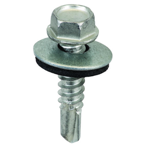 Acorn SW-MM1212G250 Screw, #12 Thread, Hex Drive, Self-Drilling, Self-Tapping Point, Galvanized Steel