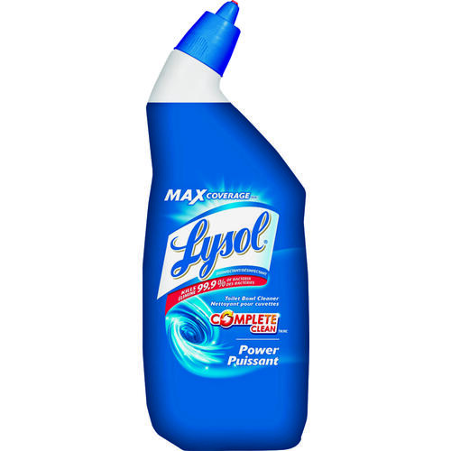 LYSOL 34092-FUH Toilet Bowl Cleaner, 710 mL Bottle, Liquid, Wintergreen, Blue