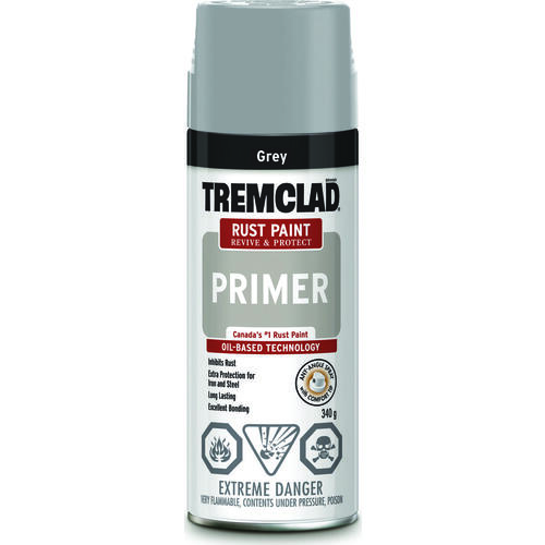 TREMCLAD Rust Primer Spray, Gray, 340 g