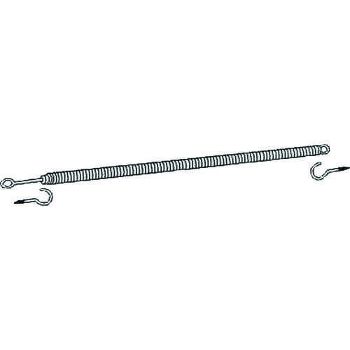 Door Spring, 1/2 in Dia, 13 in L, Steel, Zinc Silver