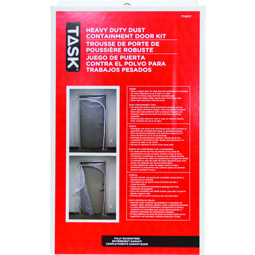 QSR Dust Containment Door Kit, Heavy-Duty, Poly, Clear