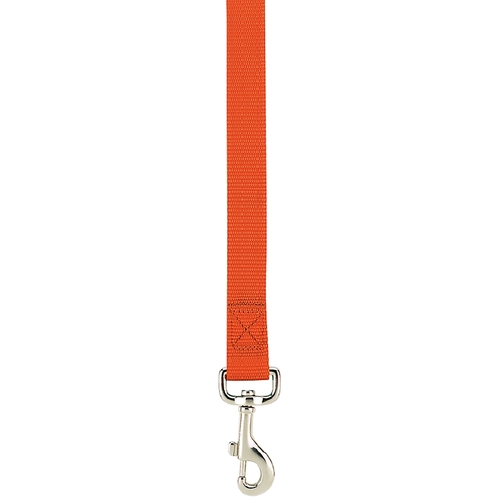 Dog Lead, 6 ft L, 5/8 in W, Nylon Line, Orange