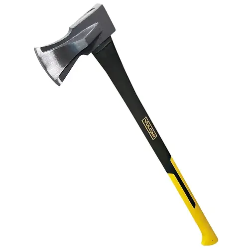 Splitting Maul, Fiberglass Handle, 5 lb Black/Yellow