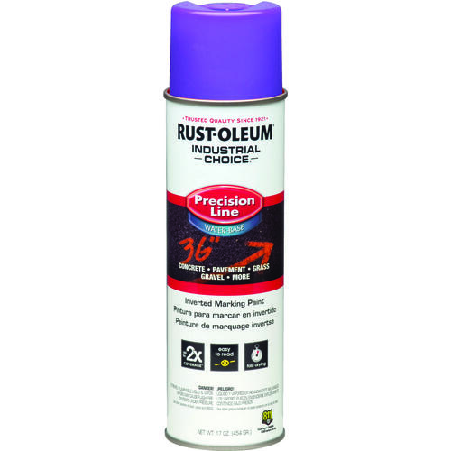 Rust-Oleum 1869838 INDUSTRIAL CHOICE Marking Paint, Fluorescent Purple, 17 oz, Aerosol Can