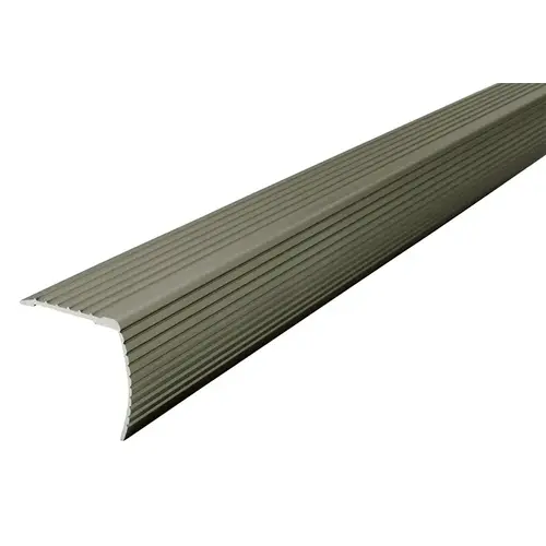 Fluted Stair Edging, 72 in L, Satin Nickel