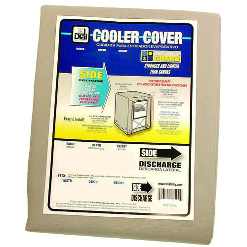 Evaporative Cooler Cover, 37 in W, 37 in D, 45 in H, Polyester